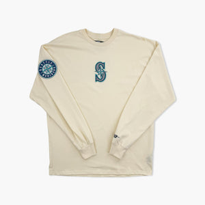 Seattle Mariners Living Large Eggshell Premium Long-Sleeve T-Shirt