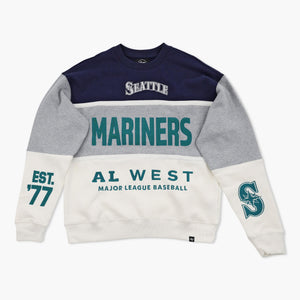 Seattle Mariners Tri-Color AL West Crewneck