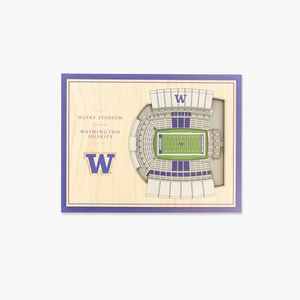 Washington Huskies Husky Stadium 5-Layer 3D 16