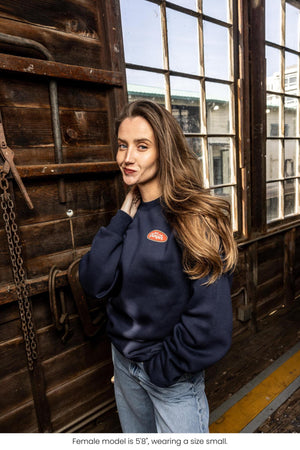 The Blue Collar Navy Crewneck, Big Dumper Collection