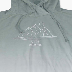 Twilight Twenty Womens Ombre Moss Hoodie