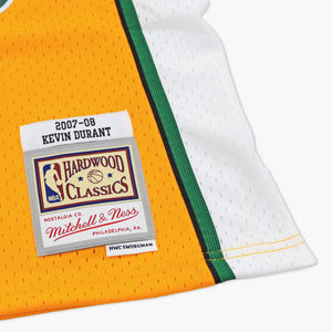 Seattle SuperSonics Kevin Durant 2007 Yellow Alternate Swingman Jersey