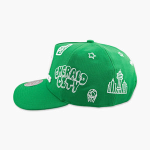 Seattle SuperSonics Downtown Doodle Pro Crown Snapback