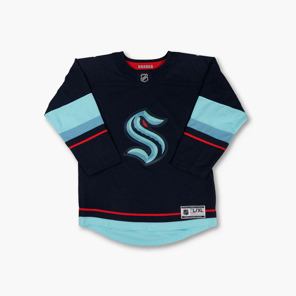 Seattle Kraken Home Navy Youth Jersey