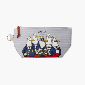 Chalo Seattle Yachtsmen Blue Stripes Pouch