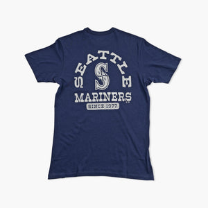 Seattle Mariners Atlas Blue Back Canyon T-Shirt