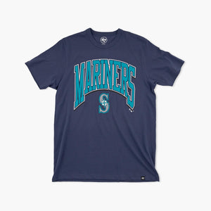 Seattle Mariners Atlas Blue Walk Tall T-Shirt