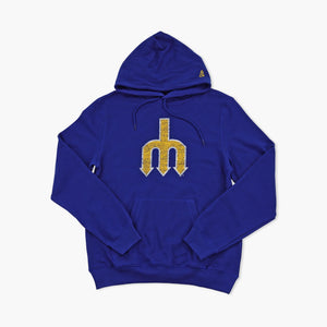Seattle Mariners Royal Trident Logo Hoodie