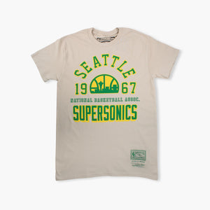 Seattle SuperSonics Est. 1967 Khaki T-Shirt