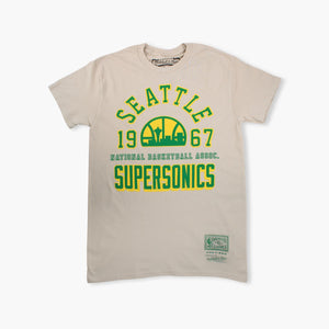 Seattle SuperSonics Est. 1967 Khaki T-Shirt