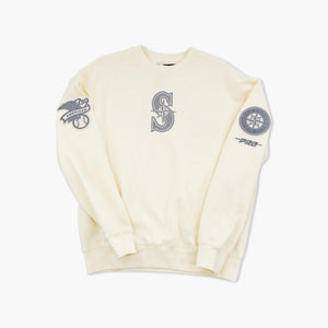 Seattle Mariners Cream Retro Rally Crewneck