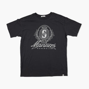 Seattle Mariners Black Laurel Women's T-Shirt