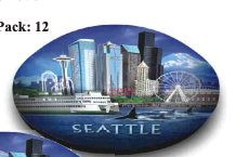 Seattle Glass 50mm Round Magnet
