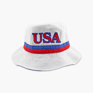 US Soccer White Global Bucket Hat