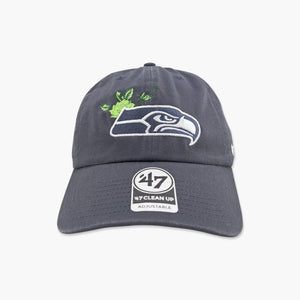 Seattle Seahawks Navy Floral Clean Up Adjustable Hat