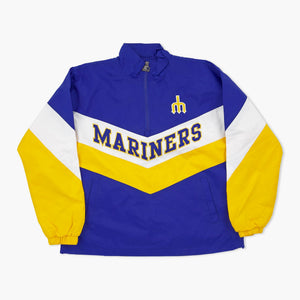 Seattle Mariners Royal Trident Starter Women's Lightweight Pullover Jacket