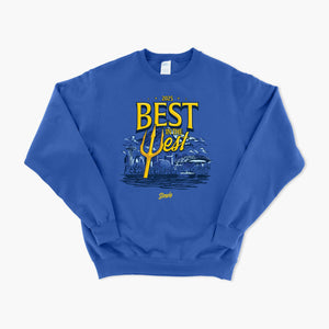 Best In the West 2025 Seattle Baseball Royal Crewneck