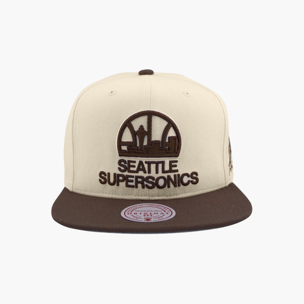Seattle SuperSonics Cream/Brown 40th Anniversary Fashion Snapback