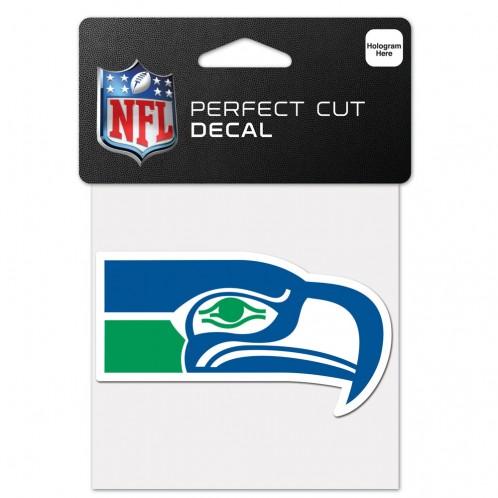 Seattle Seahawks Throwback 4" x 4" Decal