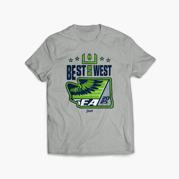 Best In the West 2025 Seattle Football T-Shirt