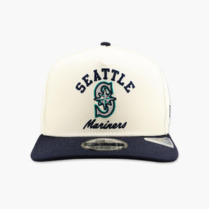 Seattle Mariners Cream Primary Logo Dugout Classic A-Frame Snapback