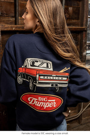 The Blue Collar Navy Crewneck, Big Dumper Collection