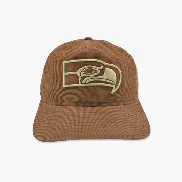 Seattle Seahawks Brown Nostalgic Corduroy Snapback