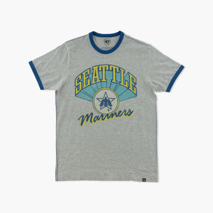 Seattle Mariners Relay Grey Retro Ringer T-Shirt