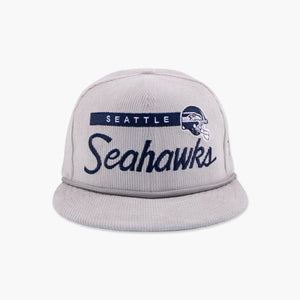 Seattle Seahawks Grey Script Corduroy Snapback