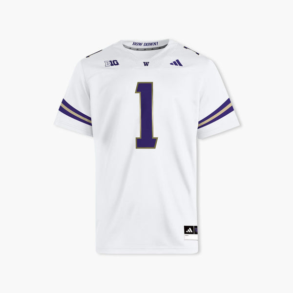 Washington Huskies Adidas 2025 White Away Jersey