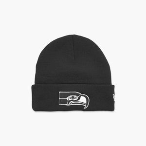 Seattle Seahawks Throwback Black Cuff Beanie