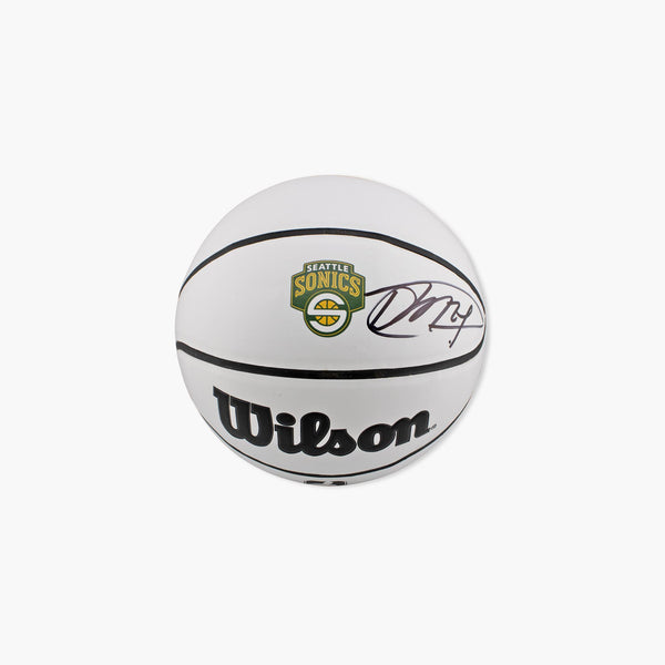 AUTOGRAPHED By Desmond Mason - Seattle SuperSonics Mini Basketball