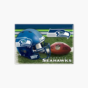 Seattle Seahawks 2.5" x 3.5" Helmet & Football Magnet