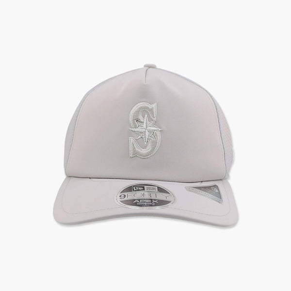 Seattle Mariners 2026 Batting Practice Grey Apex Trucker Hat
