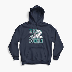 The Double Navy Hoodie