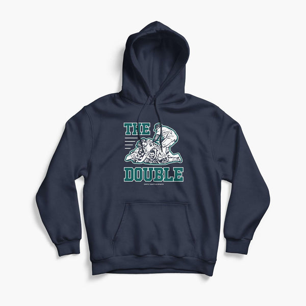The Double Navy Hoodie