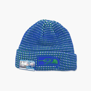 Seattle Seahawks 2026 Sideline Royal Throwback Beanie - Youth