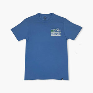 Seattle Seahawks Legacy Cadet Blue Open Field T-Shirt