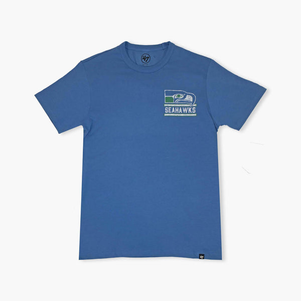 Seattle Seahawks Legacy Cadet Blue Open Field T-Shirt