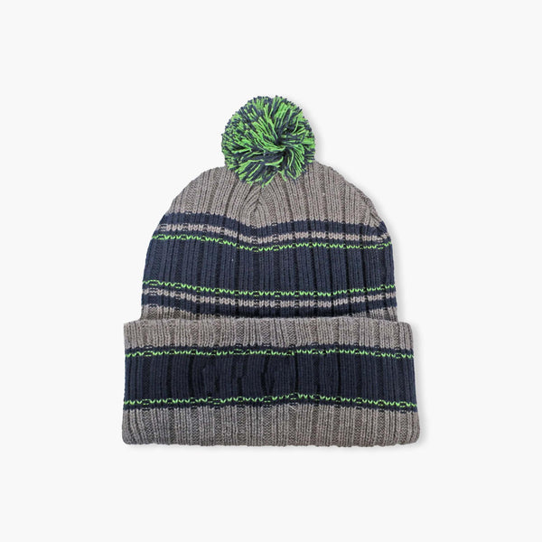 Seattle Seahawks Grey Rexford Cuff Pom Beanie