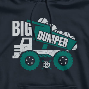 Big Dumper Truck Navy Hoodie