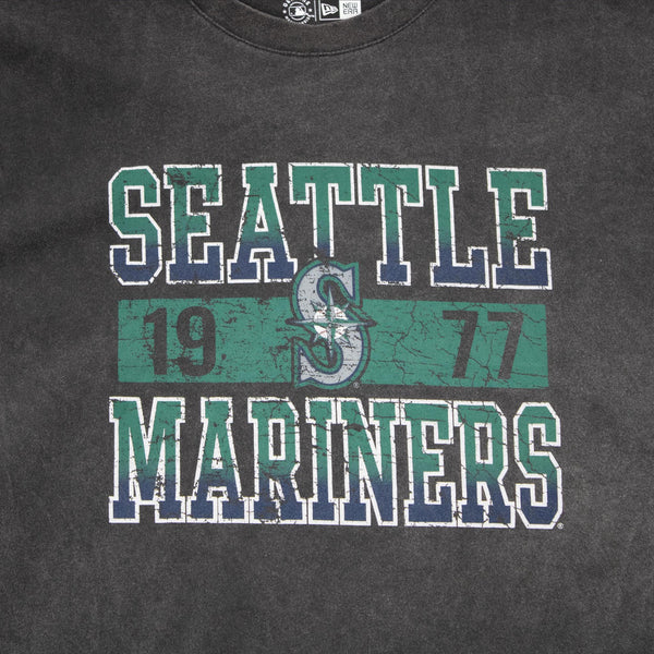 Seattle Mariners Charcoal Heavyweight Vintage Wash T-Shirt