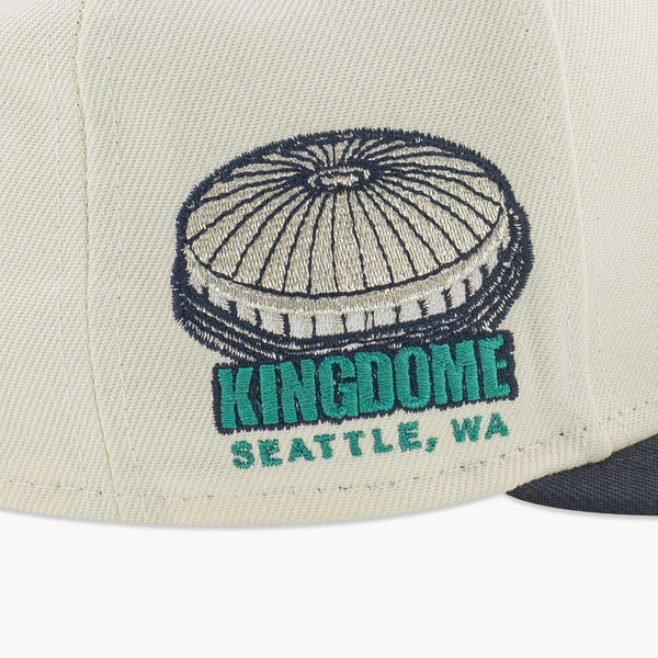 Seattle Mariners Kingdome Legends Cream Script Fitted Hat