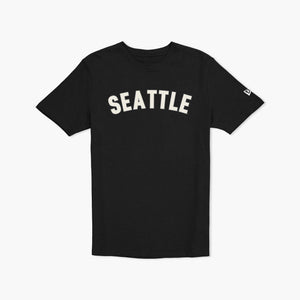 Seattle Mariners Steelheads Black Wordmark T-Shirt