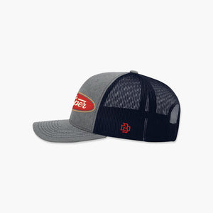The Big Dumper Badge Trucker Hat, Big Dumper Collection