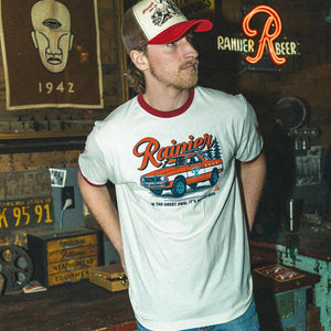 Rainier Beer Brat Pack Ringer T-Shirt