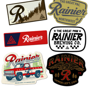 Rainier Beer Stickers 2025