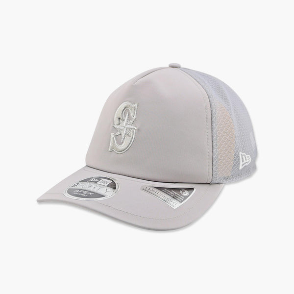 Seattle Mariners 2026 Batting Practice Grey Apex Trucker Hat