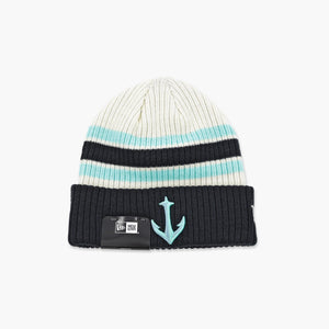 Seattle Kraken Secondary Logo Vintage Stripe Cuff Beanie