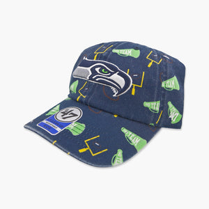 Seattle Seahawks Navy Stomping Ground Clean Up Adjustable Hat